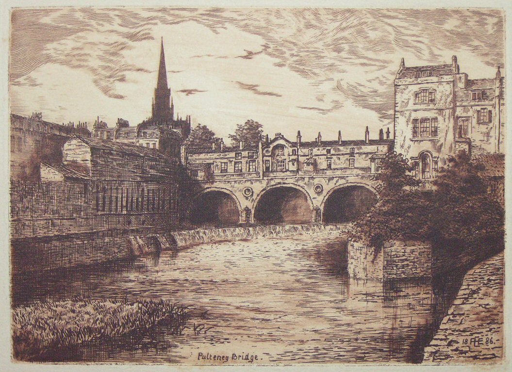 Etching - Pulteney Bridge - Ellison